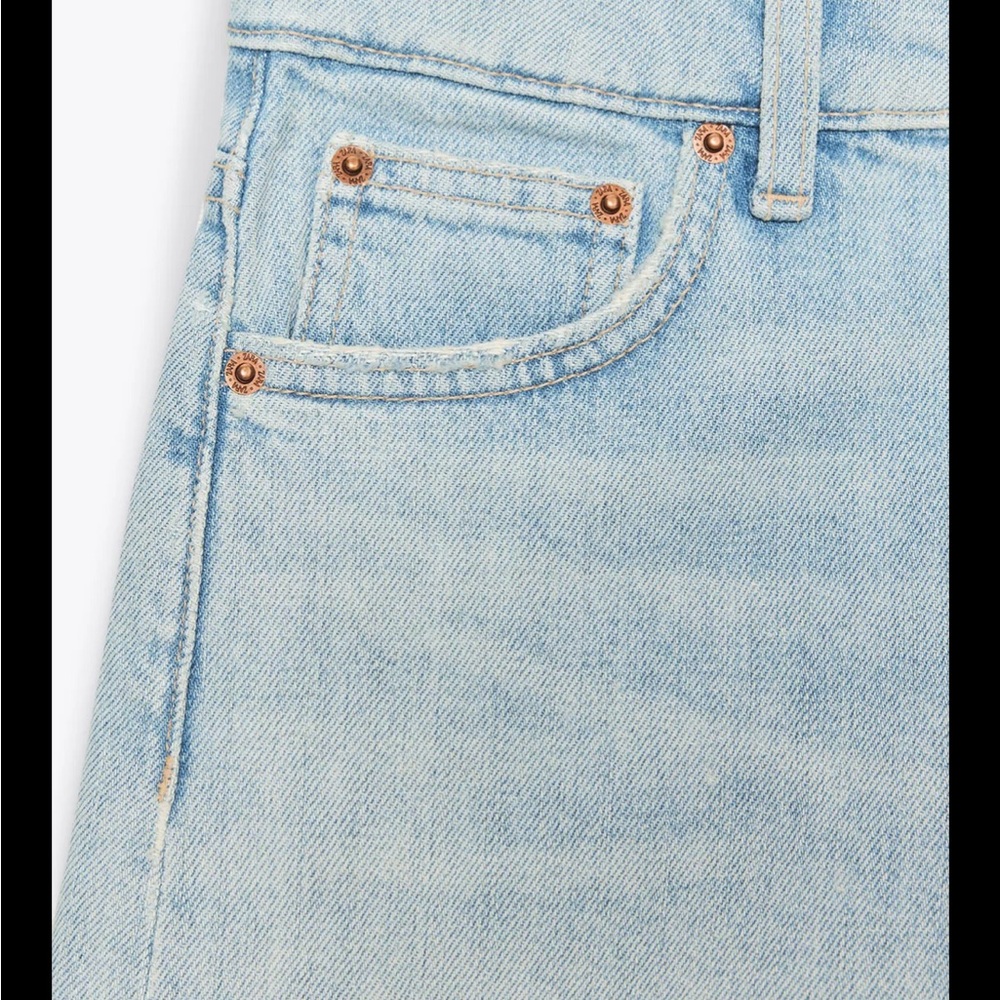 Zara High Waist Mom Fit Shorts - Picture 6 of 9